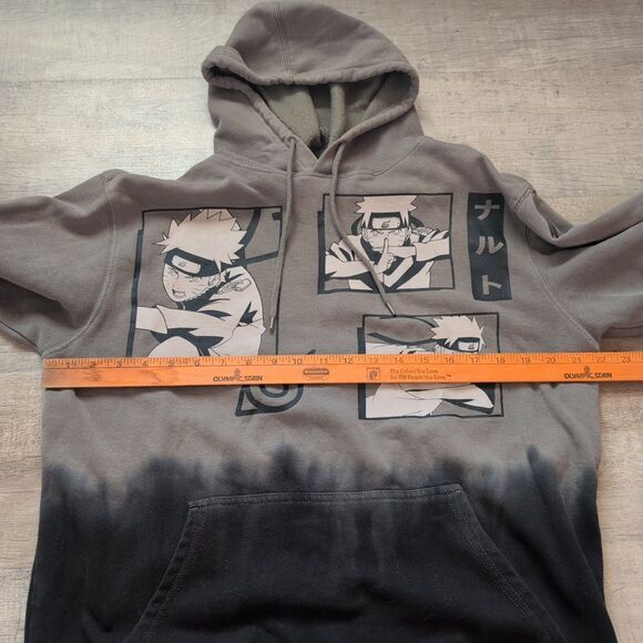Naruto Shippuden Collection Mens Green Anime Sweatshirt Hoodie Size M - Picture 4 of 9
